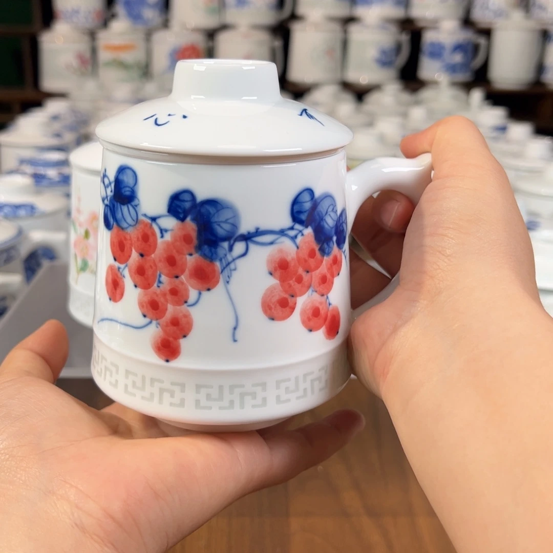 景德镇高温陶瓷家用办公杯