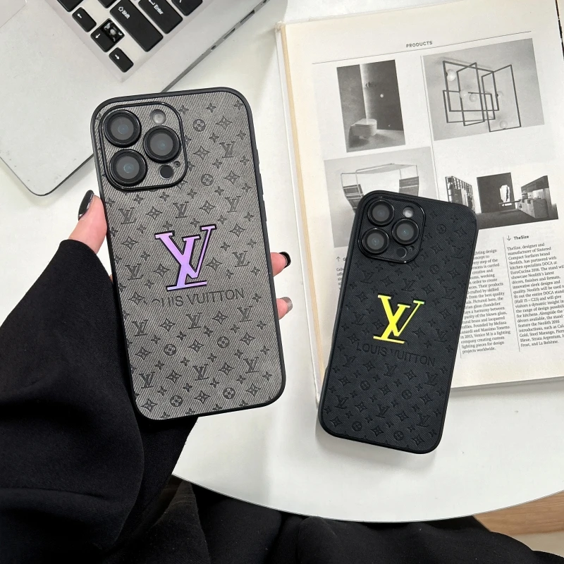 牛仔纹老花适用iPhone16promax手机壳苹果15潮牌14新款13全包防摔