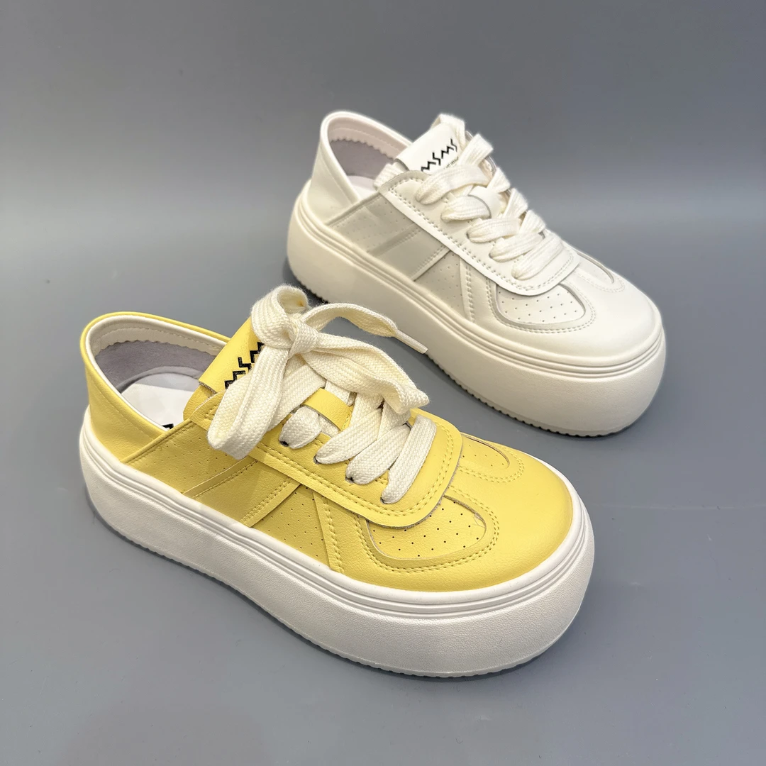 玛莎玛索520-702新款厚底板鞋厚底小白鞋百搭时尚透气韩版