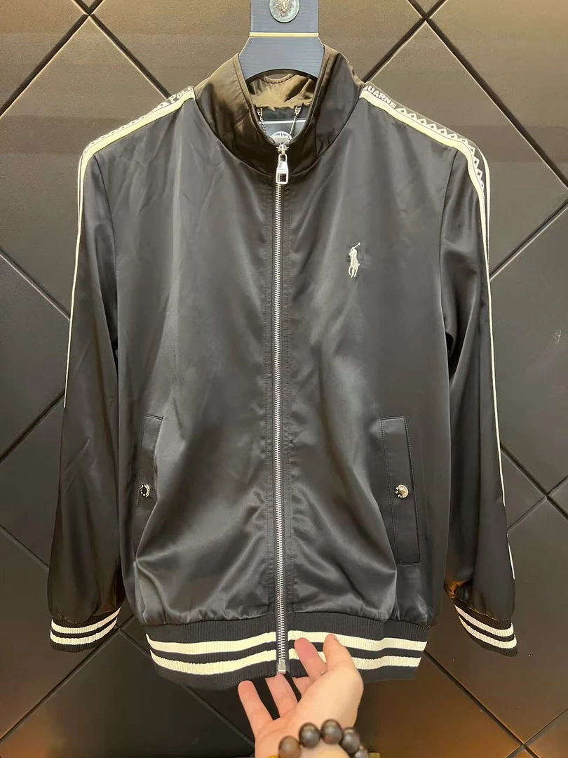 J601(大宝）春秋季新品男夹克立领夹克轻欧百搭织带款男外套