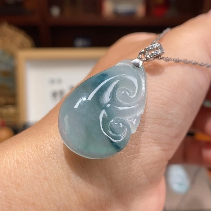 【闪购商品】颈饰银S925镶嵌翡翠31