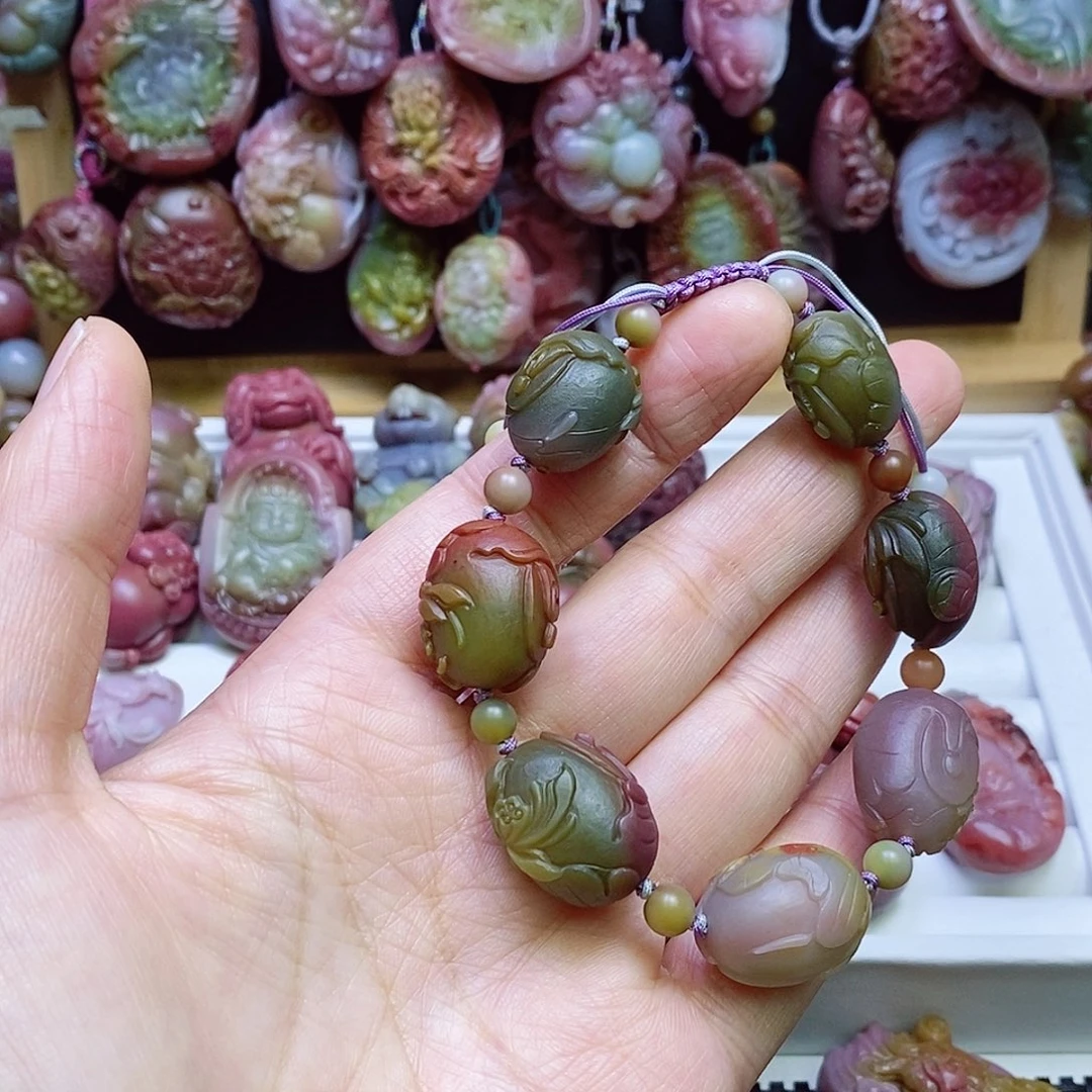 玛瑙/玉髓盐源玛瑙手链未镶嵌