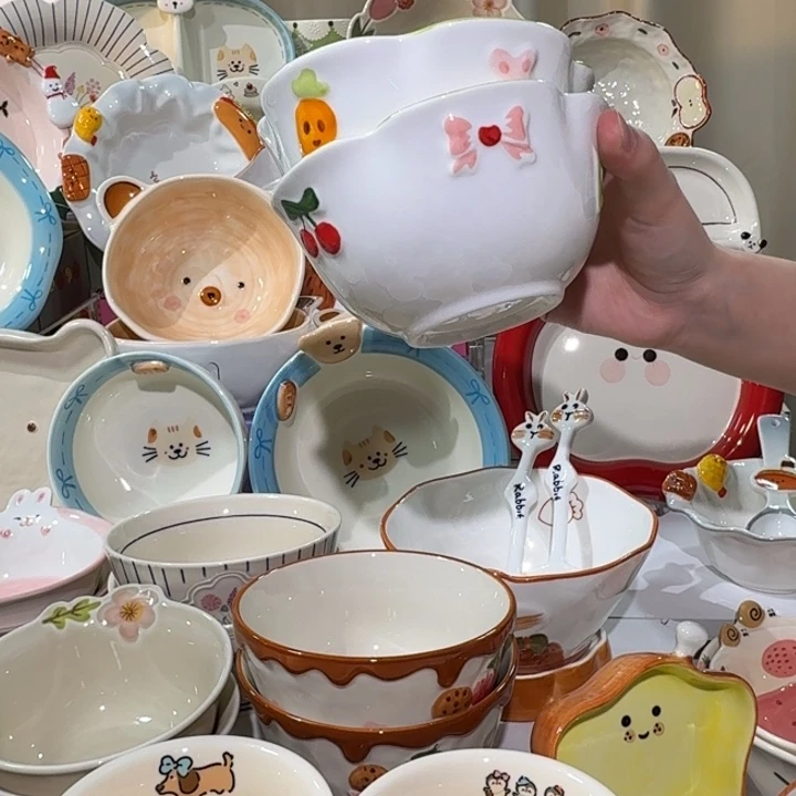 陶瓷小清新5英寸米饭碗2件套