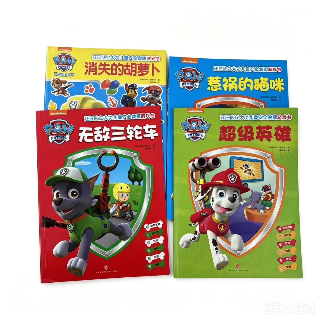 微瑕118.4 随机汪汪队立大功贴纸书2本+儿童安全救援游戏数4本