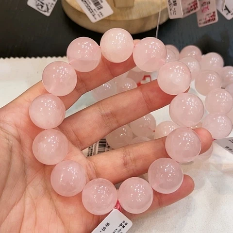 【闪购商品】未镶嵌手链水晶—福利卡16天然粉水晶手串