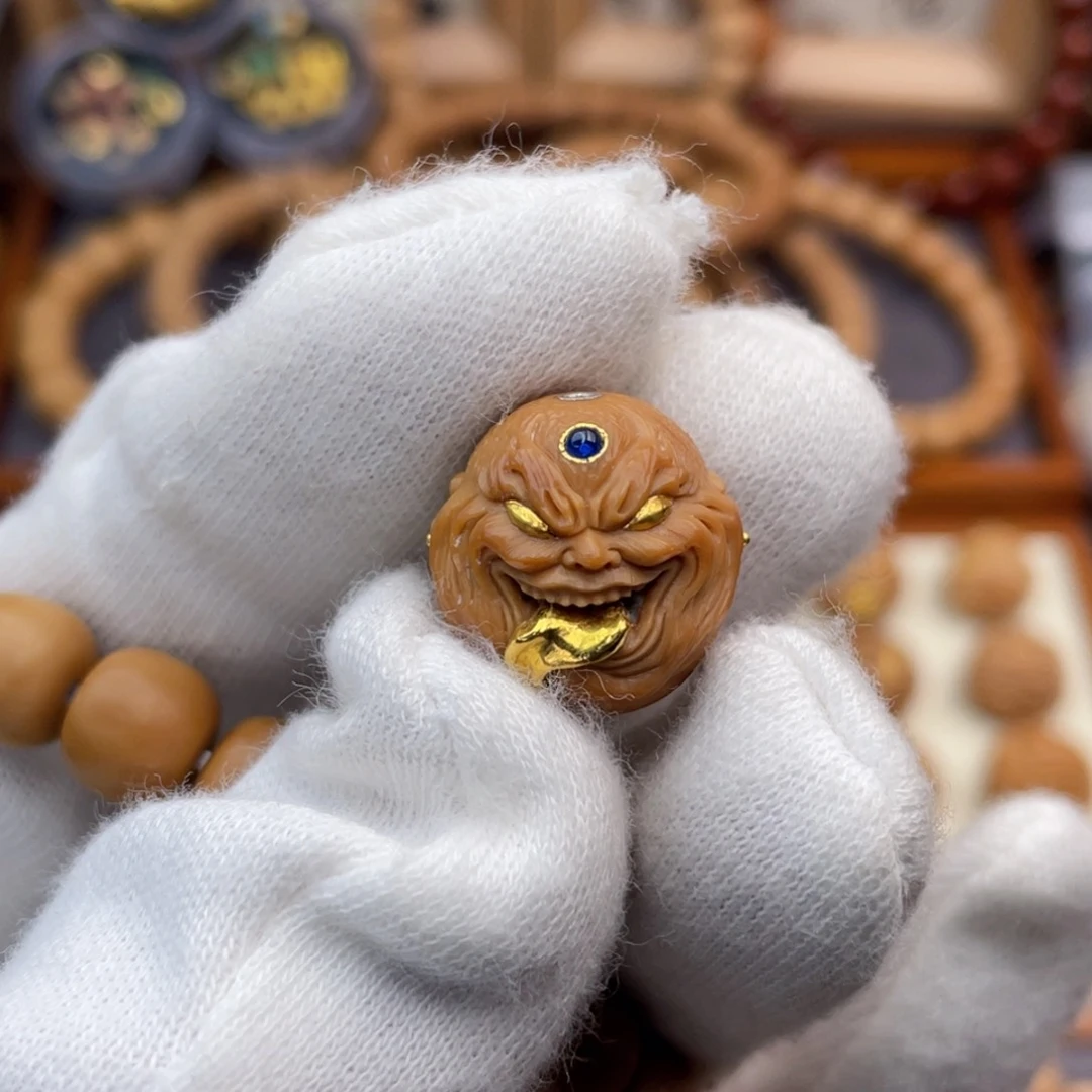 猴头核桃吊坠满工舔僧