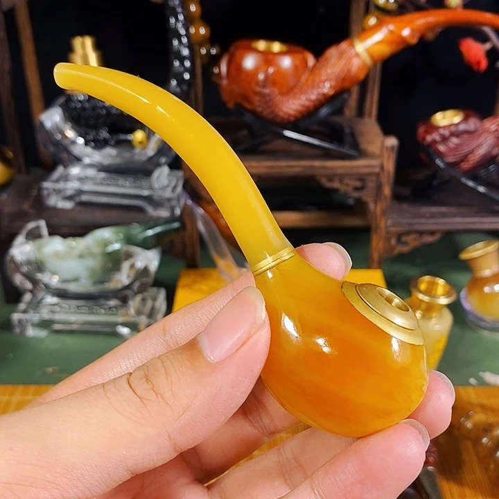 高端定制金丝楠烟嘴