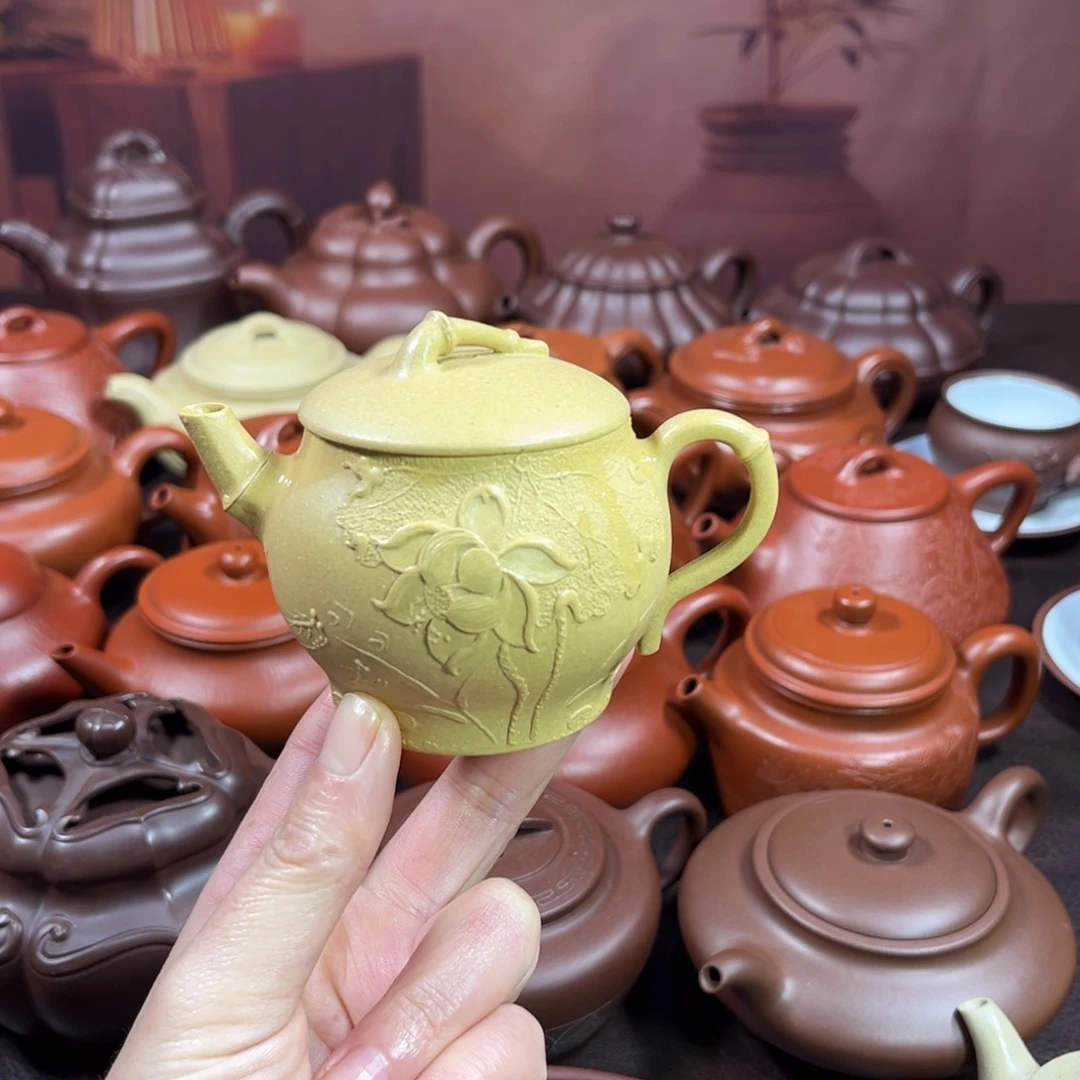 茶壶紫砂原矿黄段130毫升