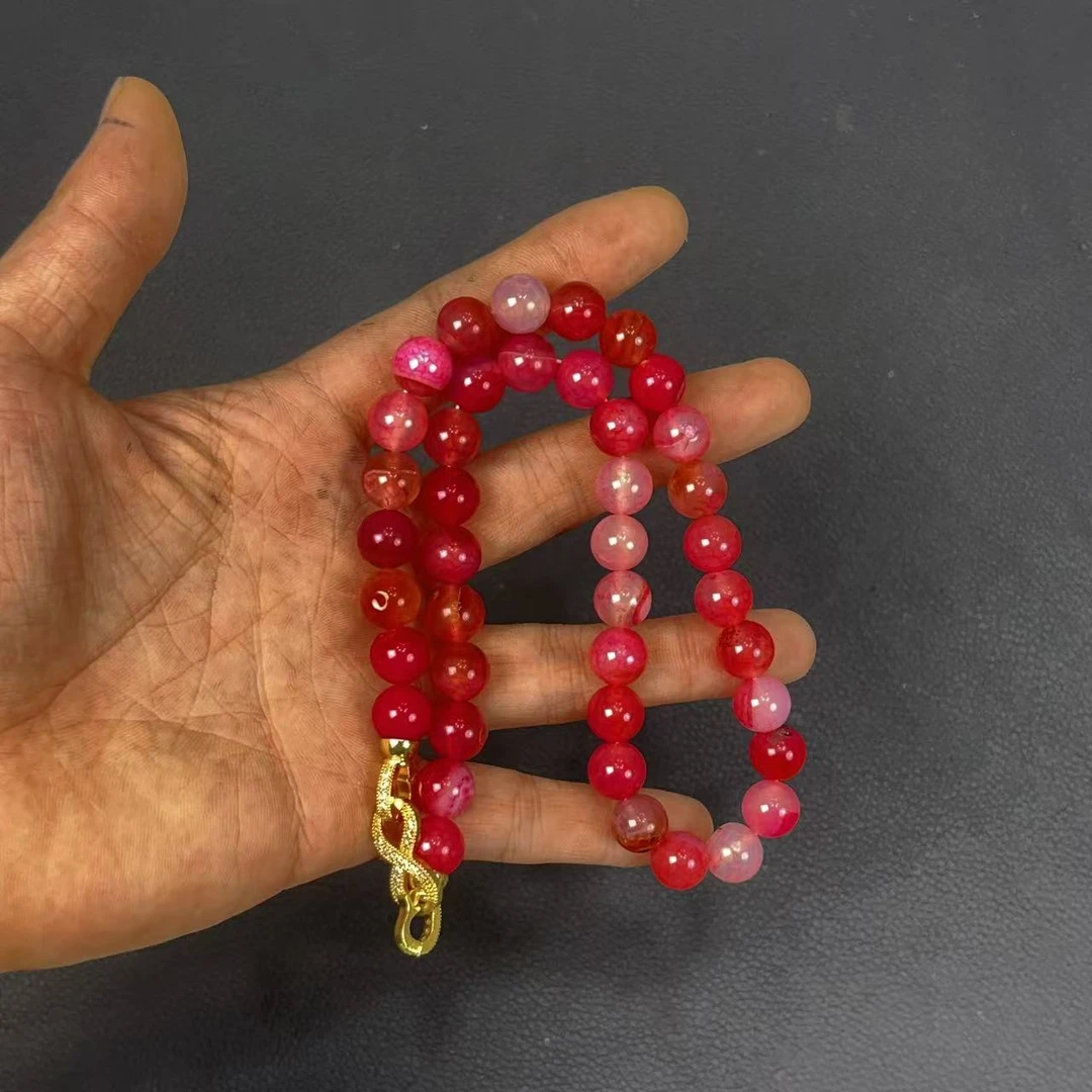 瑕疵处理天然红玛瑙妈妈项链 E302—多样新发