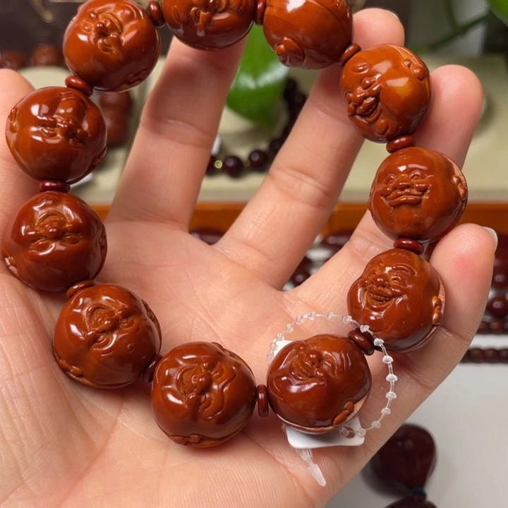 手串橄榄核洋*包浆玉化