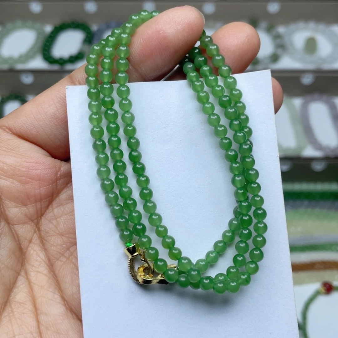 和田玉（碧玉）手链未镶嵌