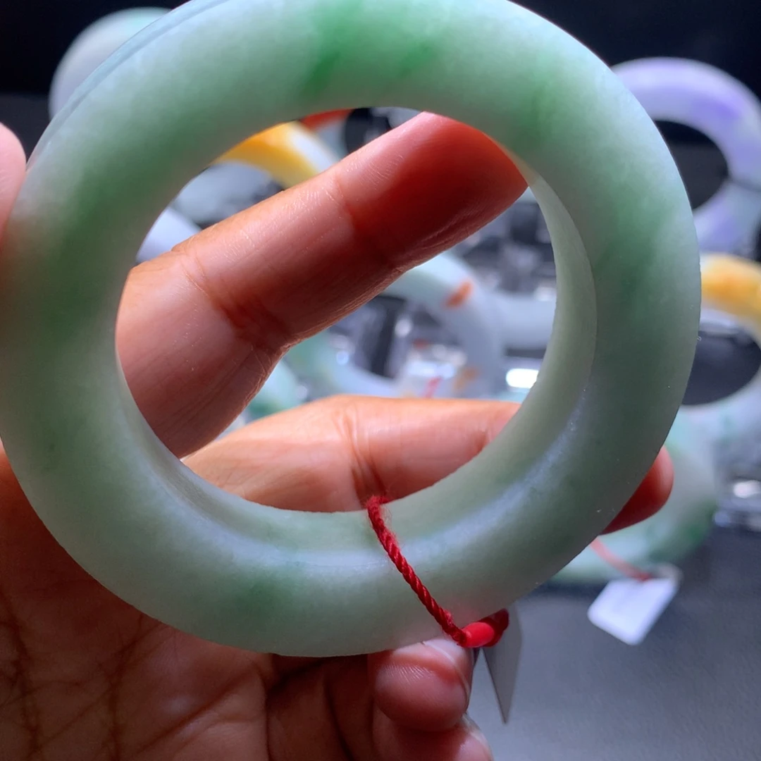 未镶嵌手镯定制翡翠田*妈