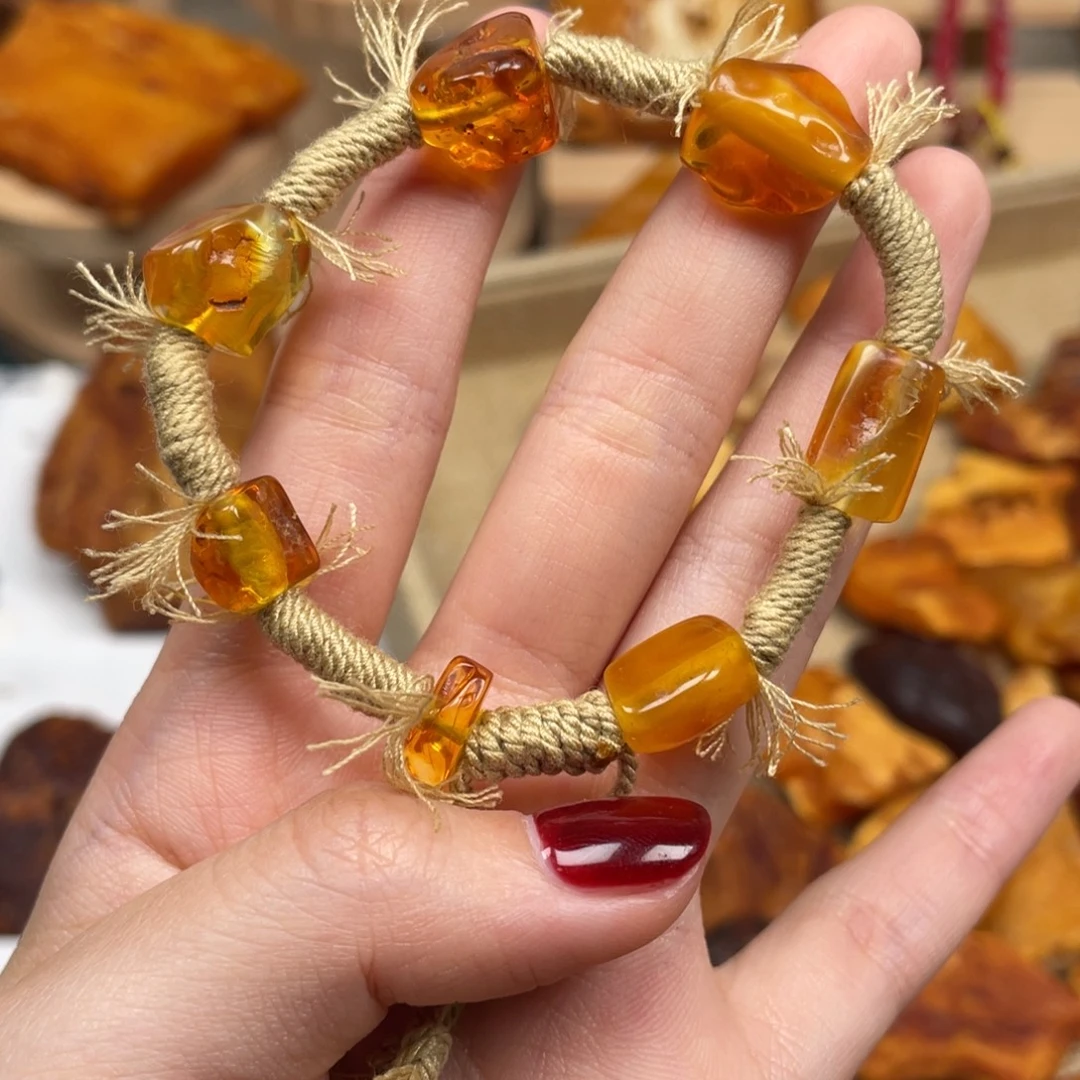 琥珀未镶嵌珠宝奇石