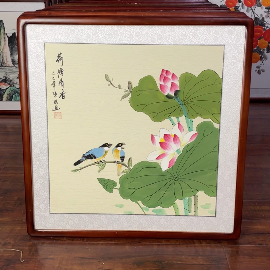 国画带框尺寸63*63厘米