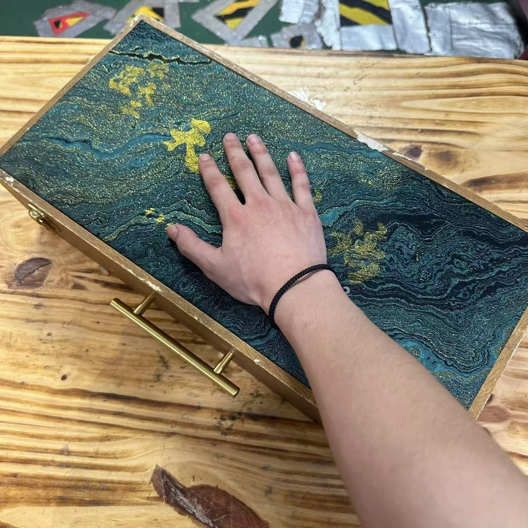 【闪购商品】天工琉璃粉绿渐变祥云客杯琉璃茶具套装