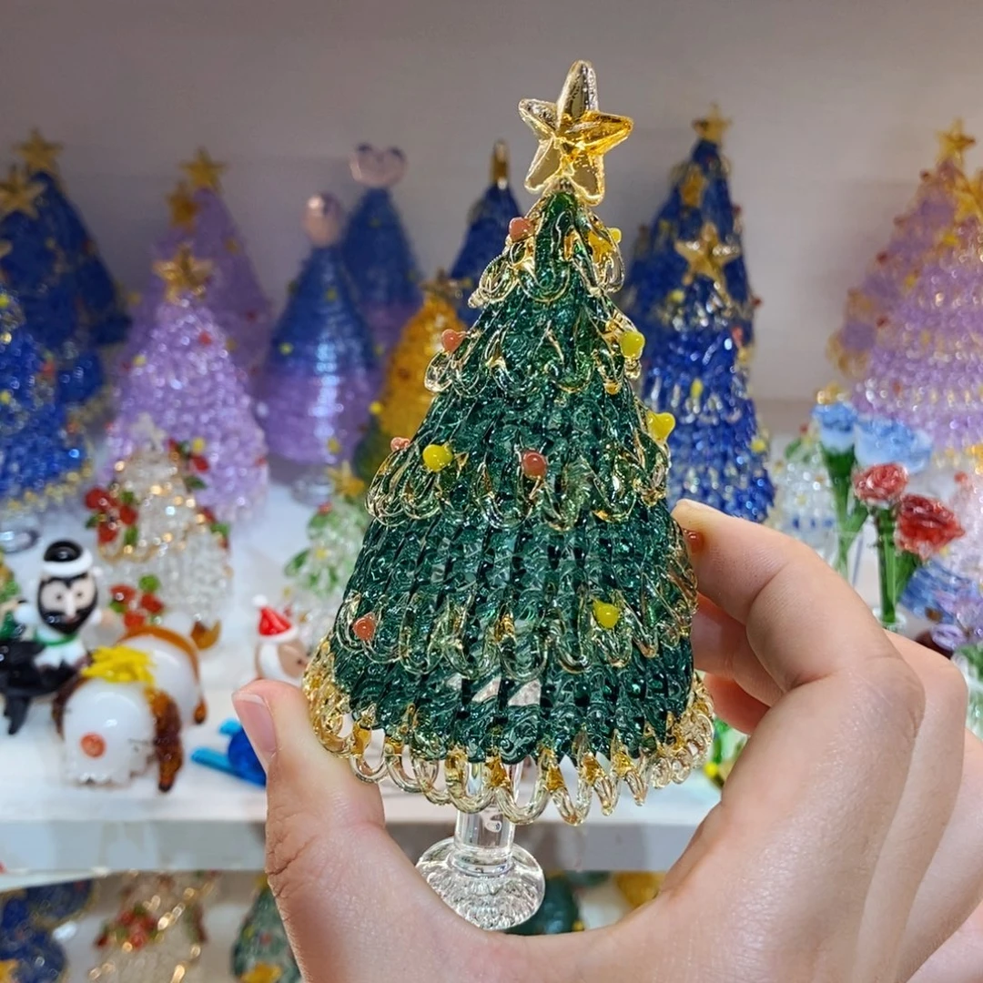 琉璃手工艺品湖绿金