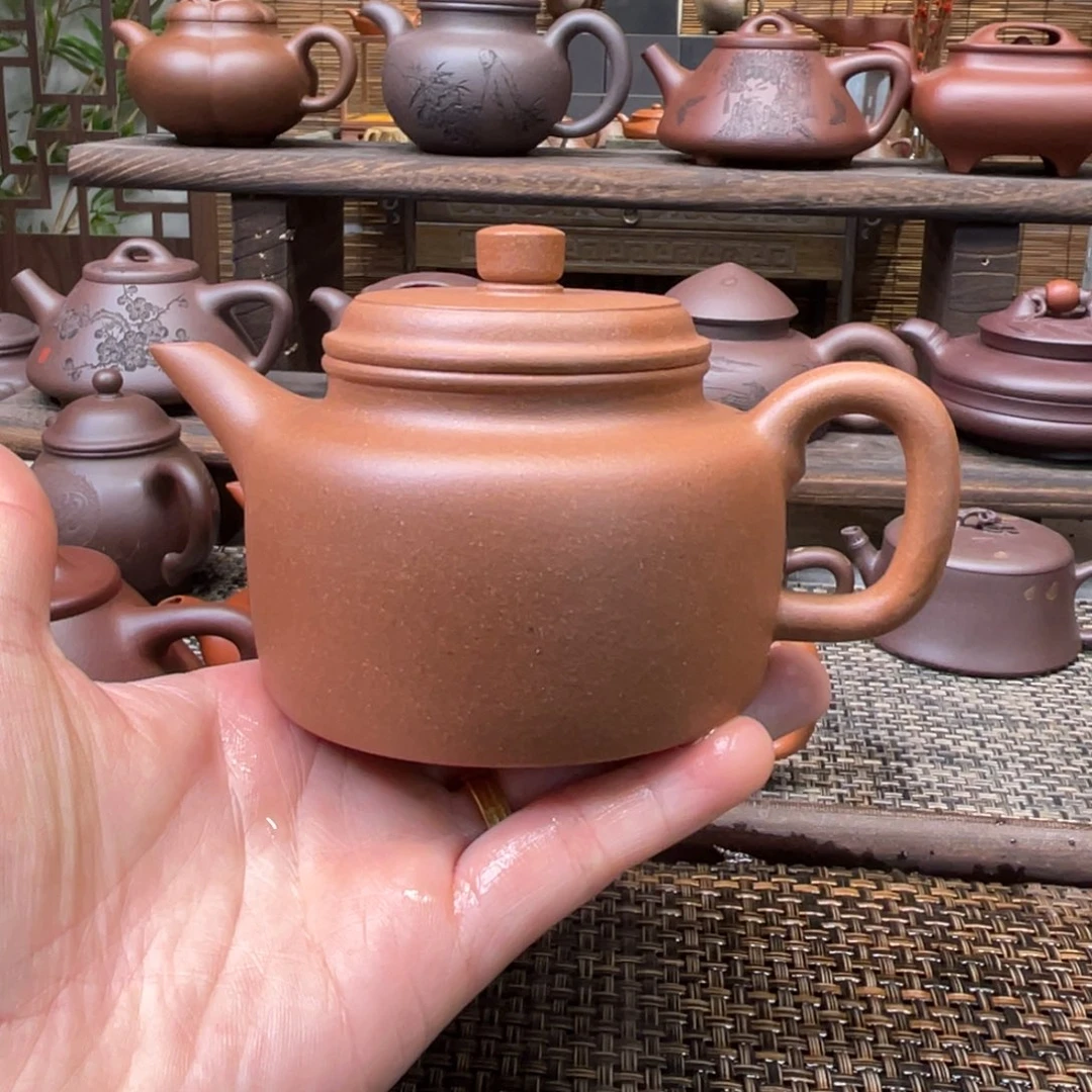 紫砂茶壶宜兴原矿紫砂手工制220全