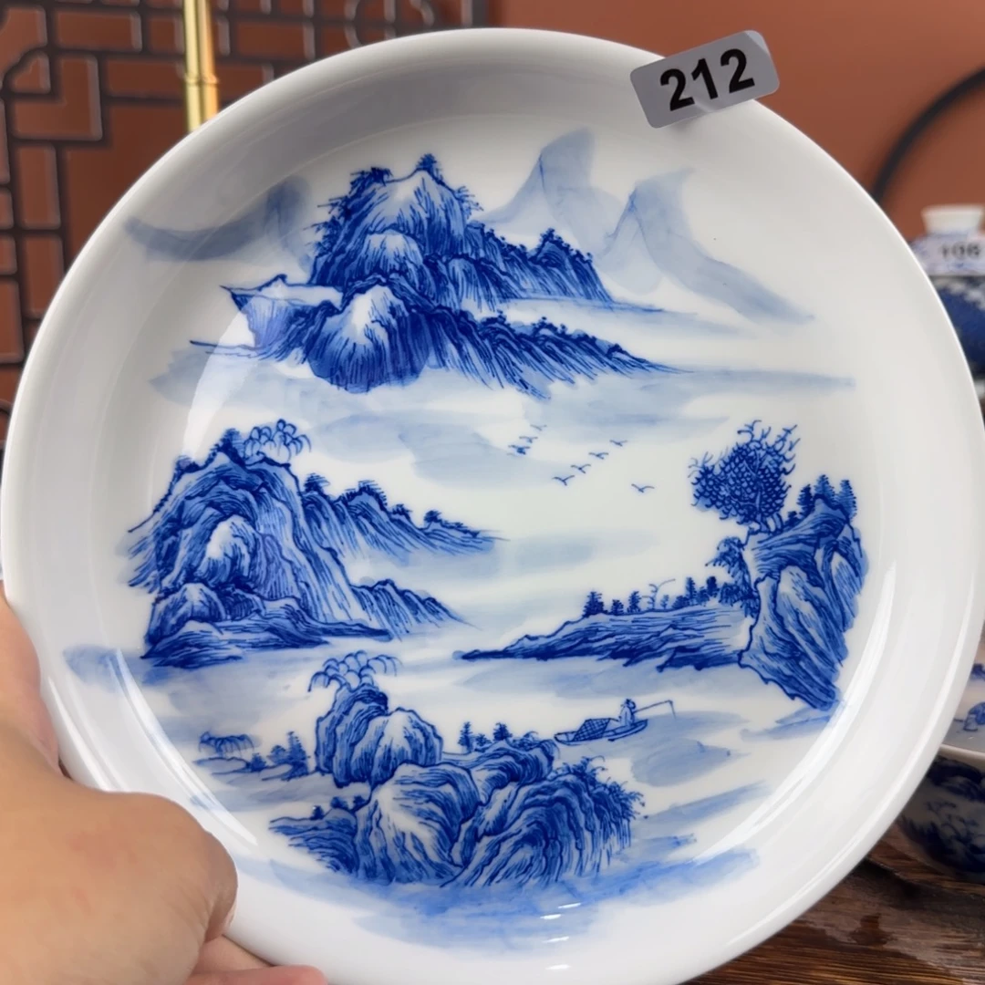 瓷片景德镇手绘青花茶器212