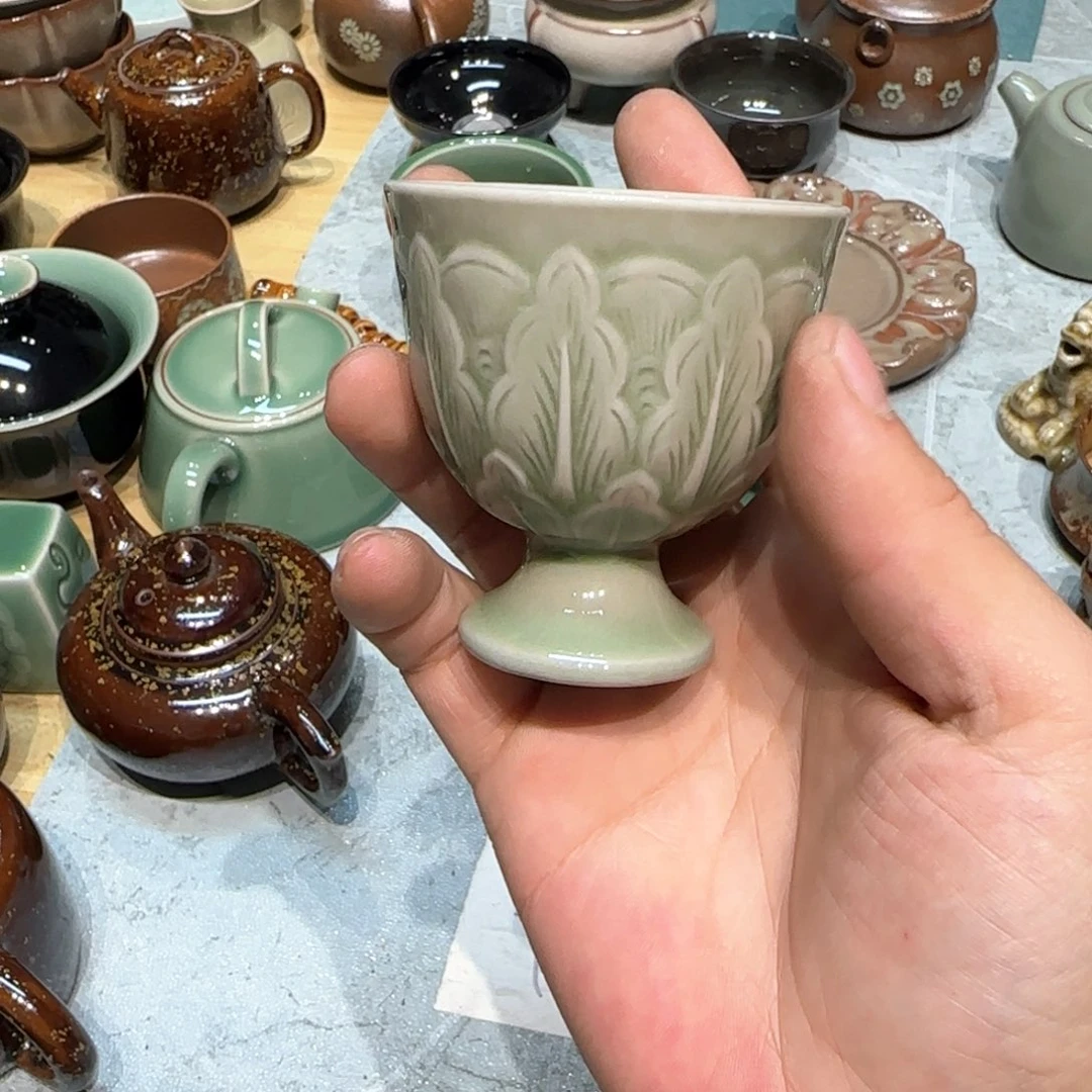 小金茶具青瓷茶器