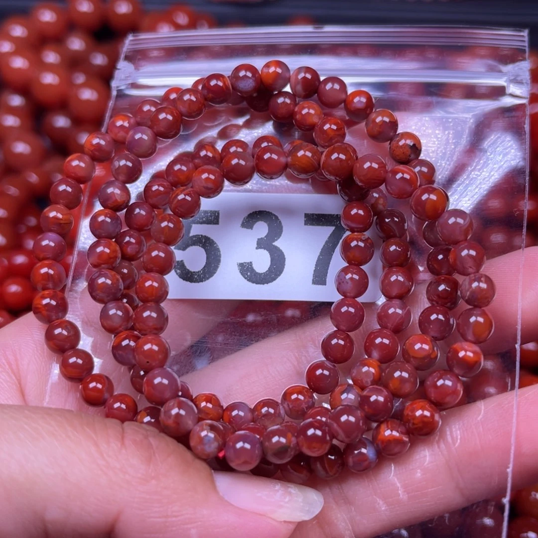 下***福南红玛瑙未镶嵌手链