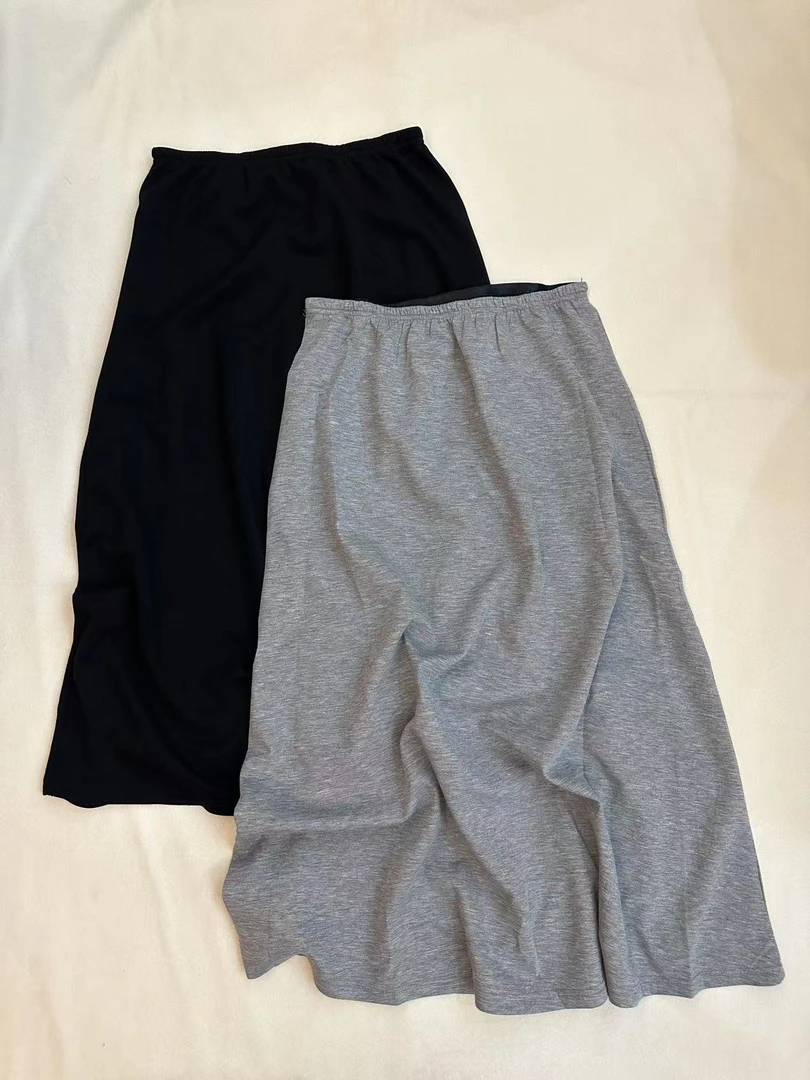 [王大一]354高腰半身裙女夏季遮胯垂感A版伞裙