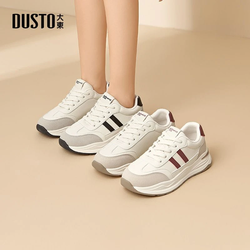 大东运动休闲鞋2025爆款百搭舒适轻便女鞋增高轻便小众德训鞋7731