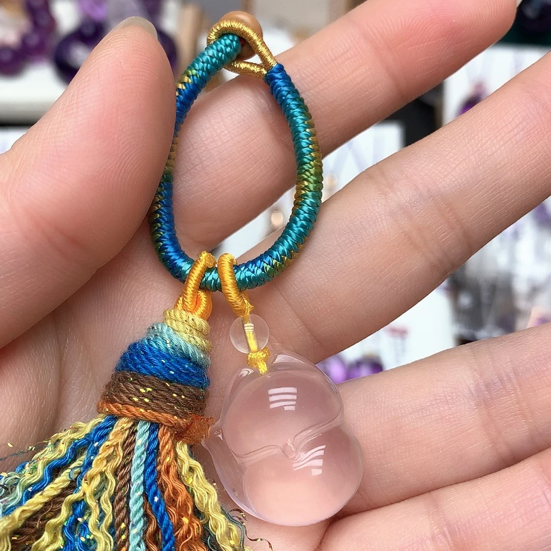 芙蓉石珠宝半成品未镶嵌L 双十一特惠钥匙扣