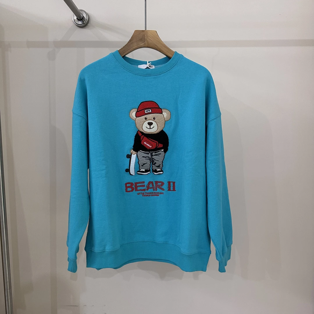 女款圆领小熊卫衣1214114014