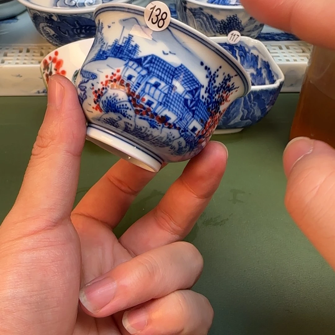 彦祖纯手工手绘茶具138