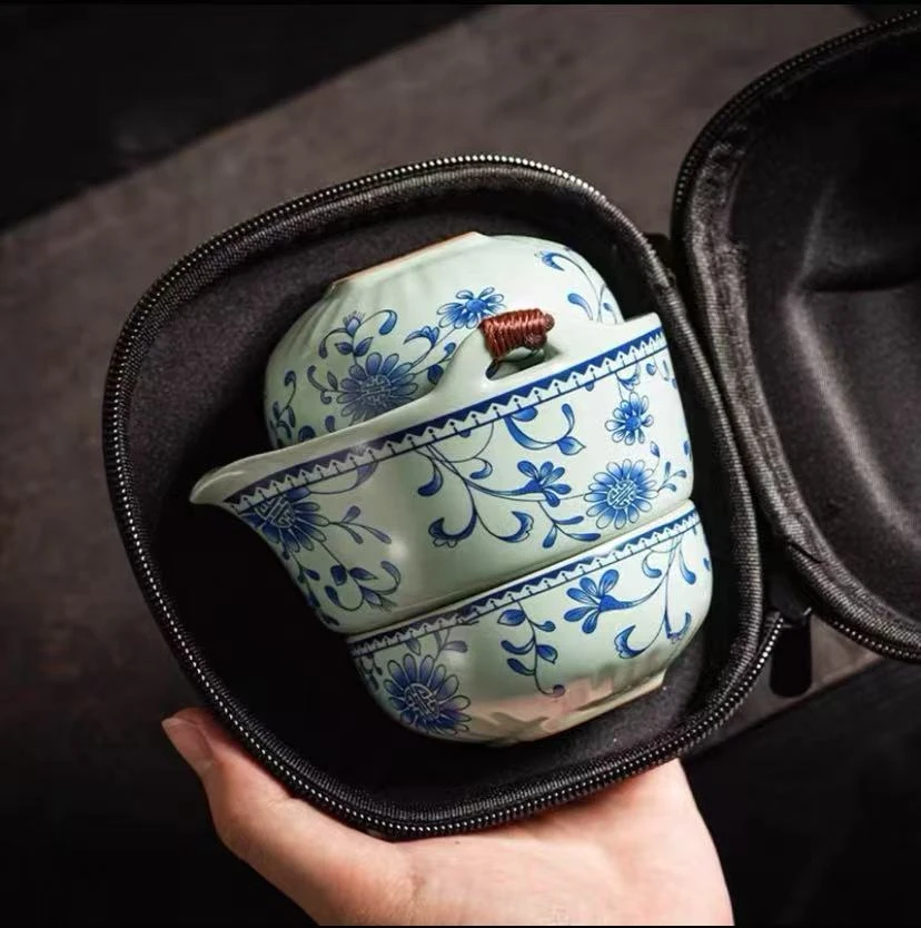 缠枝莲手捏旅行套-ZH189（众）