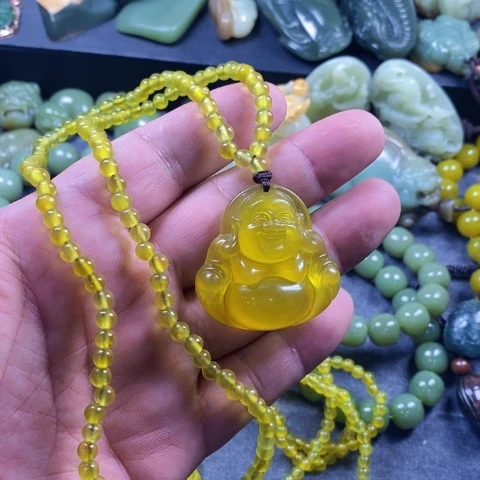 未镶嵌蛇纹石玉手链