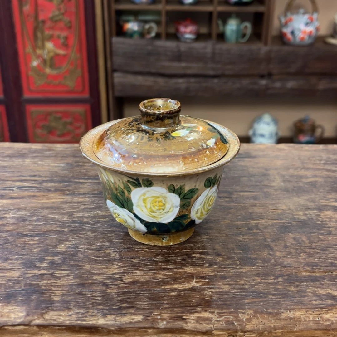 柴烧手工手绘陶瓷