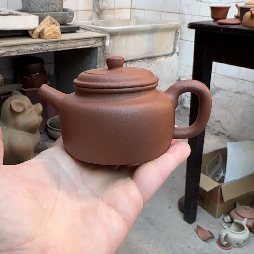 紫砂茶壶微瑕的桃花泥