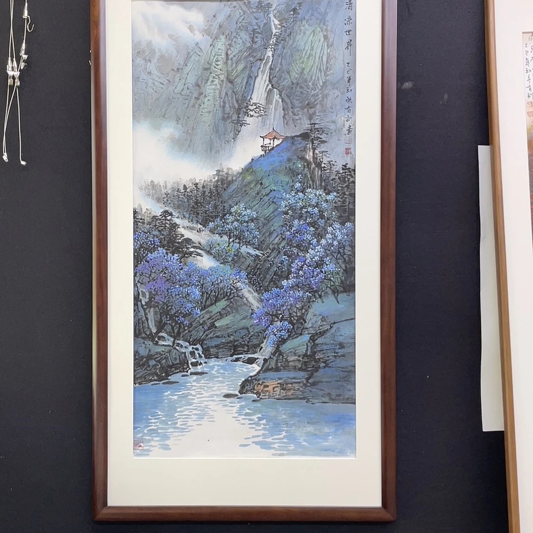 国画手绘国画，精品山水，画心