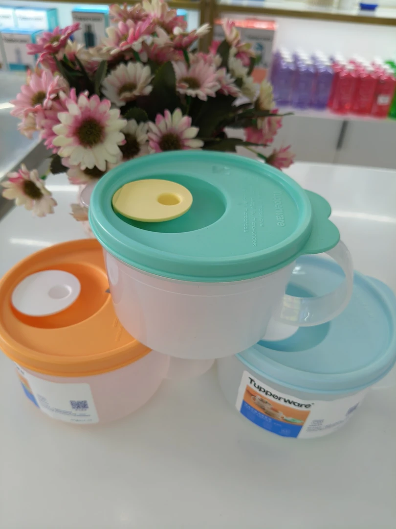 微波水晶汤碗460ml便携饭盒密封冷藏加热午餐便当盒