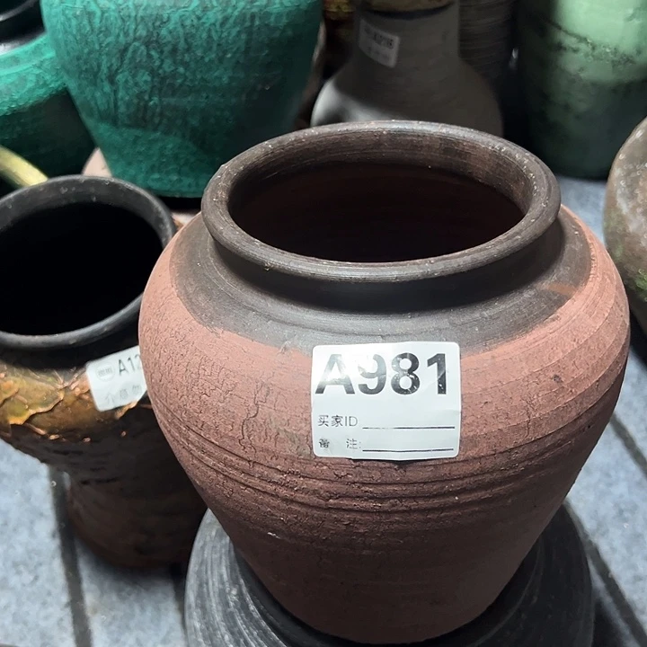 粗陶盆默认打孔高20口13