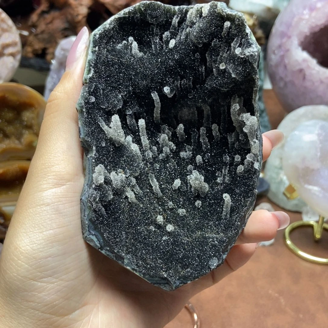 紫晶摆件未镶嵌水晶