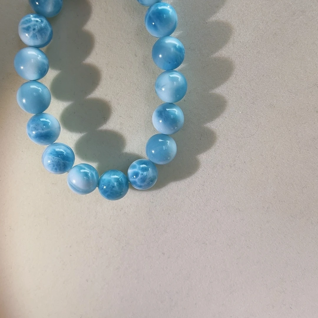 未镶嵌针钠钙石（海纹石）手链