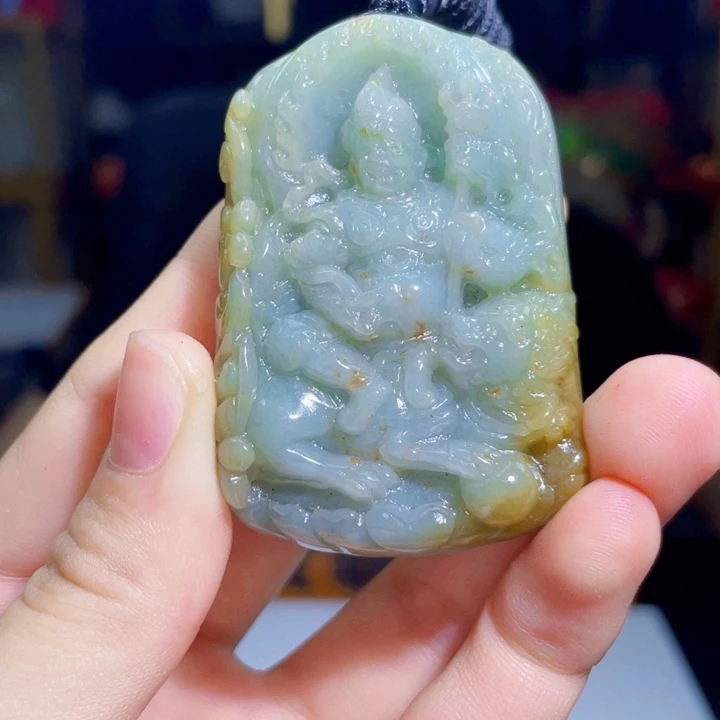 翡翠未镶嵌吊坠(不含链)111