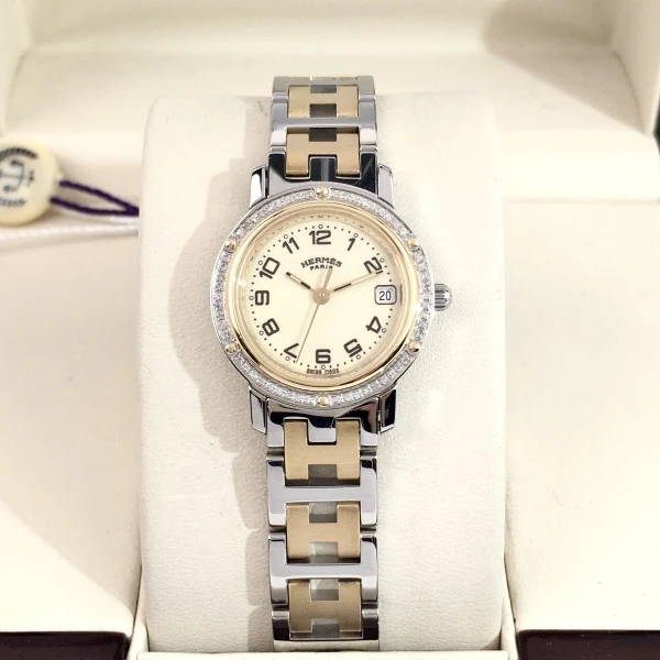 99新 Hermes/爱马仕 爱马仕/石英表/表径24/99新/S333240814010/