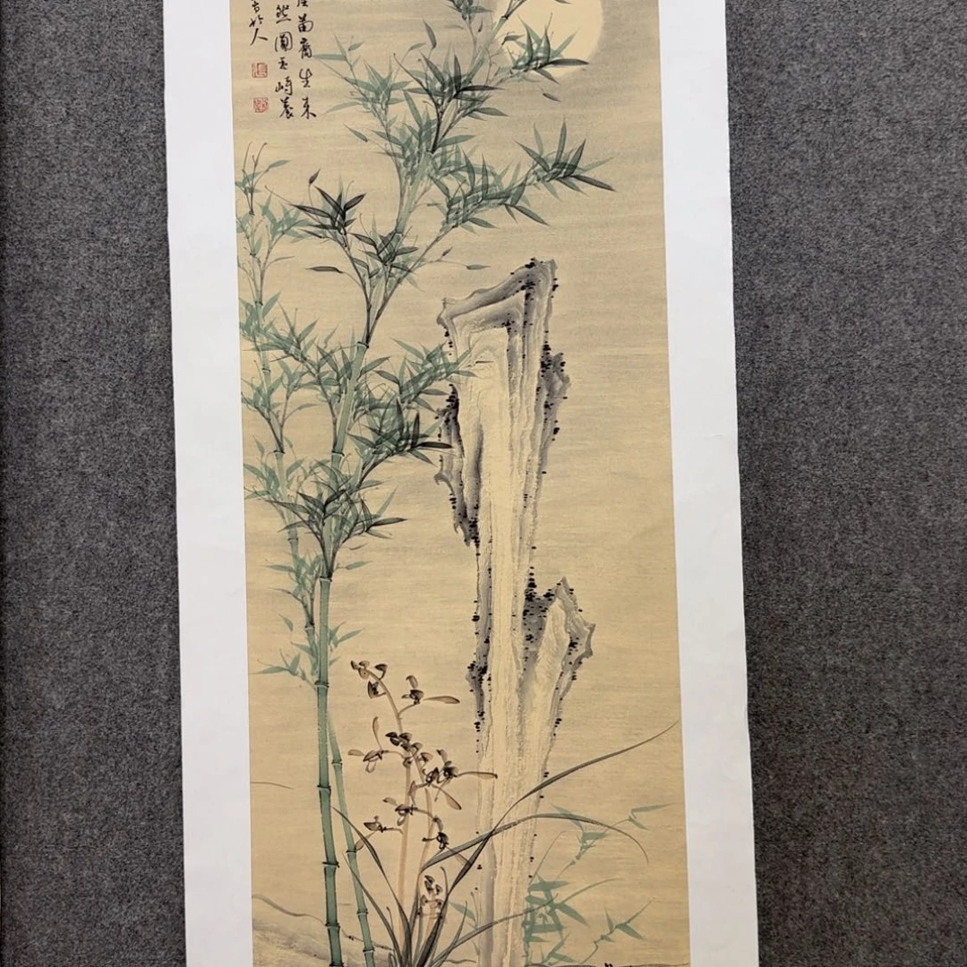 国画张小伟 写竹人老师手绘作品
