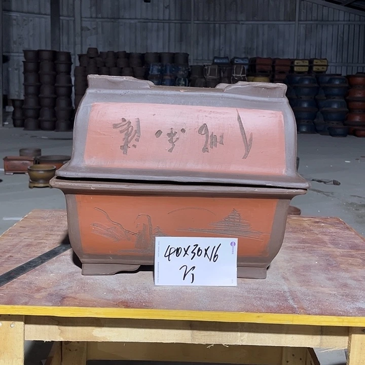 紫砂花盆手工制作47