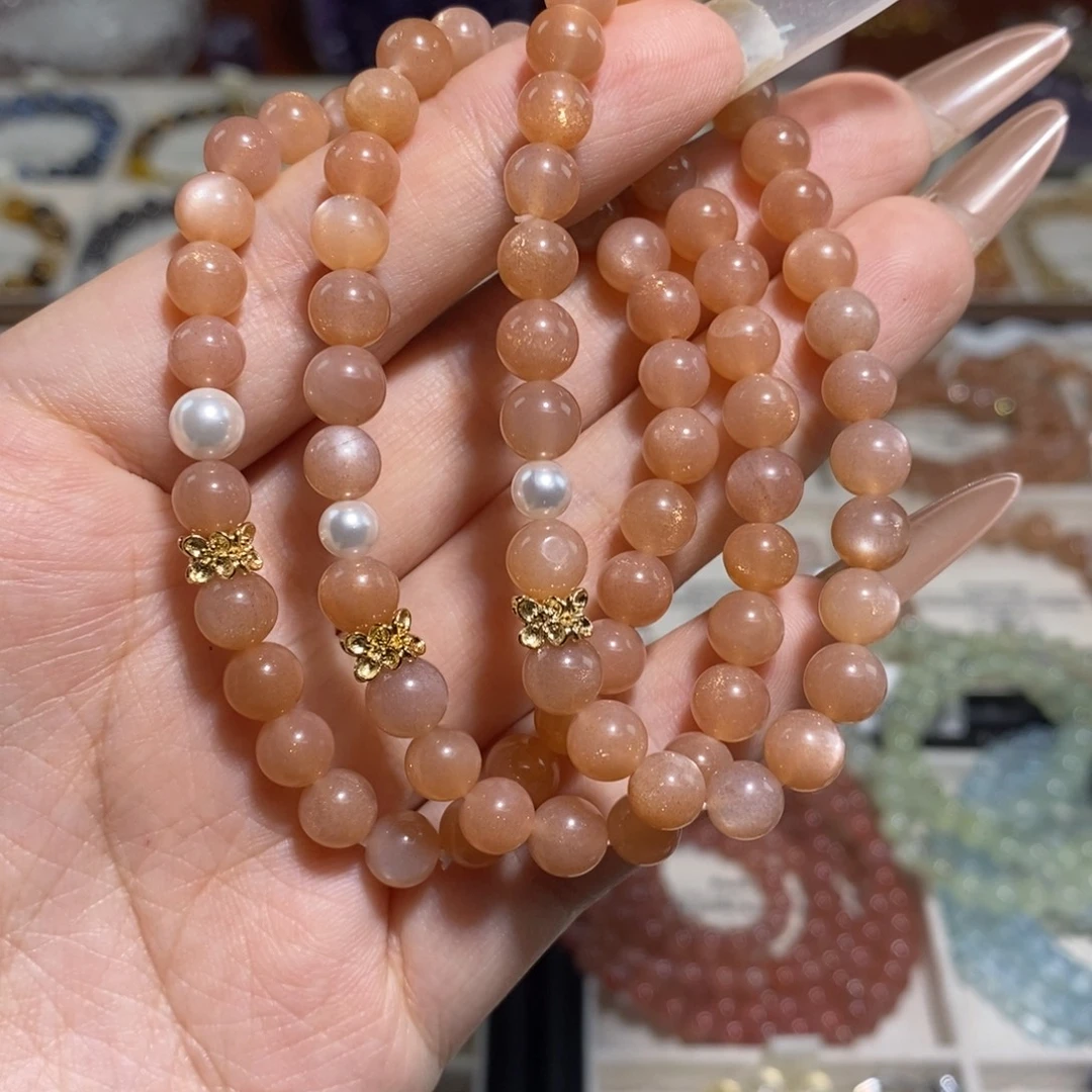 手串水晶未镶嵌橙月光