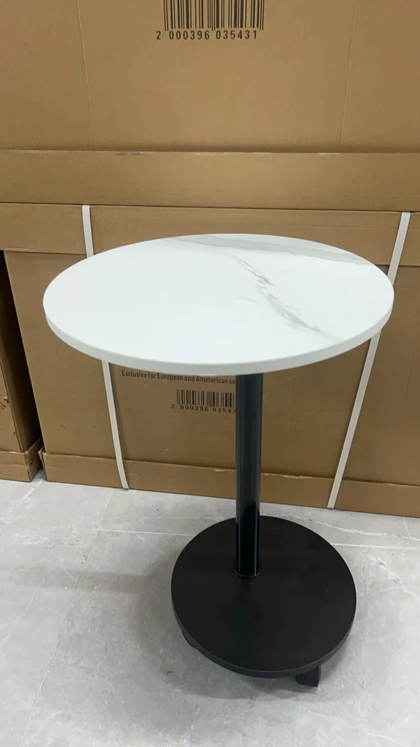 大倩黑白色落地茶几桌子