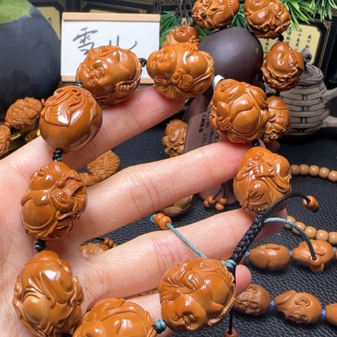 【闪购商品】橄榄核手串铁核弥勒