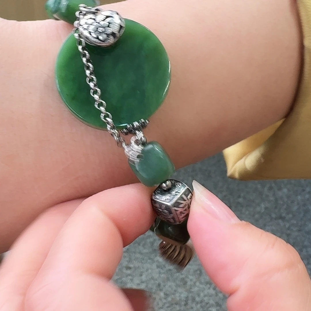和田玉未镶嵌手链