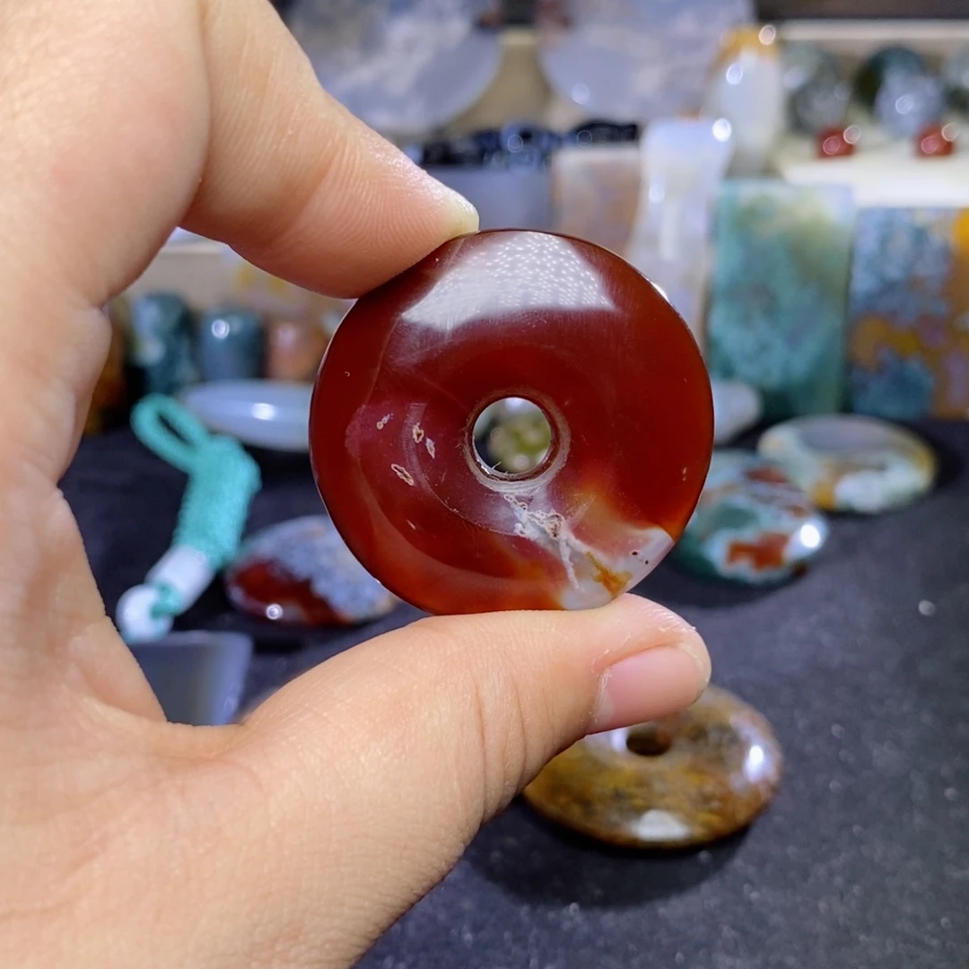 玛瑙/玉髓吊坠(不含链)未镶嵌烤*鱼