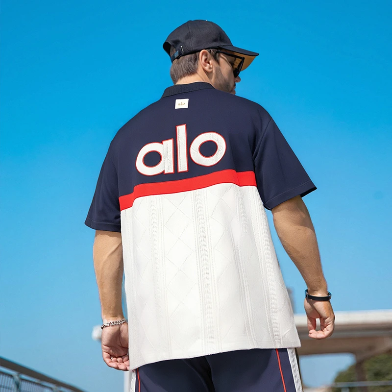 纺布者潮牌大码男装夏季刺绣短袖polo衫五分短裤套装胖男生BA2108