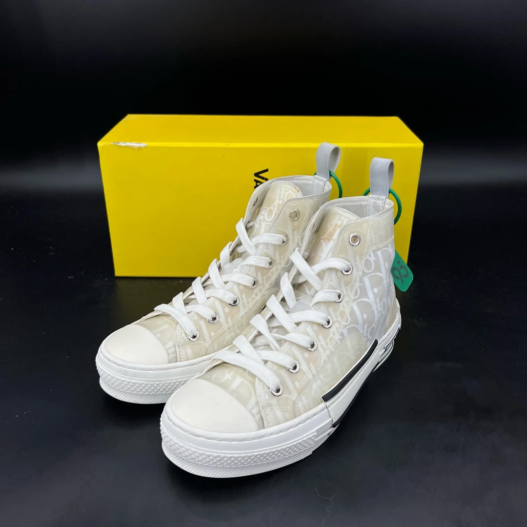 90新 DIOR/迪奥 码数36 dior鞋 b23 白满印 配盒