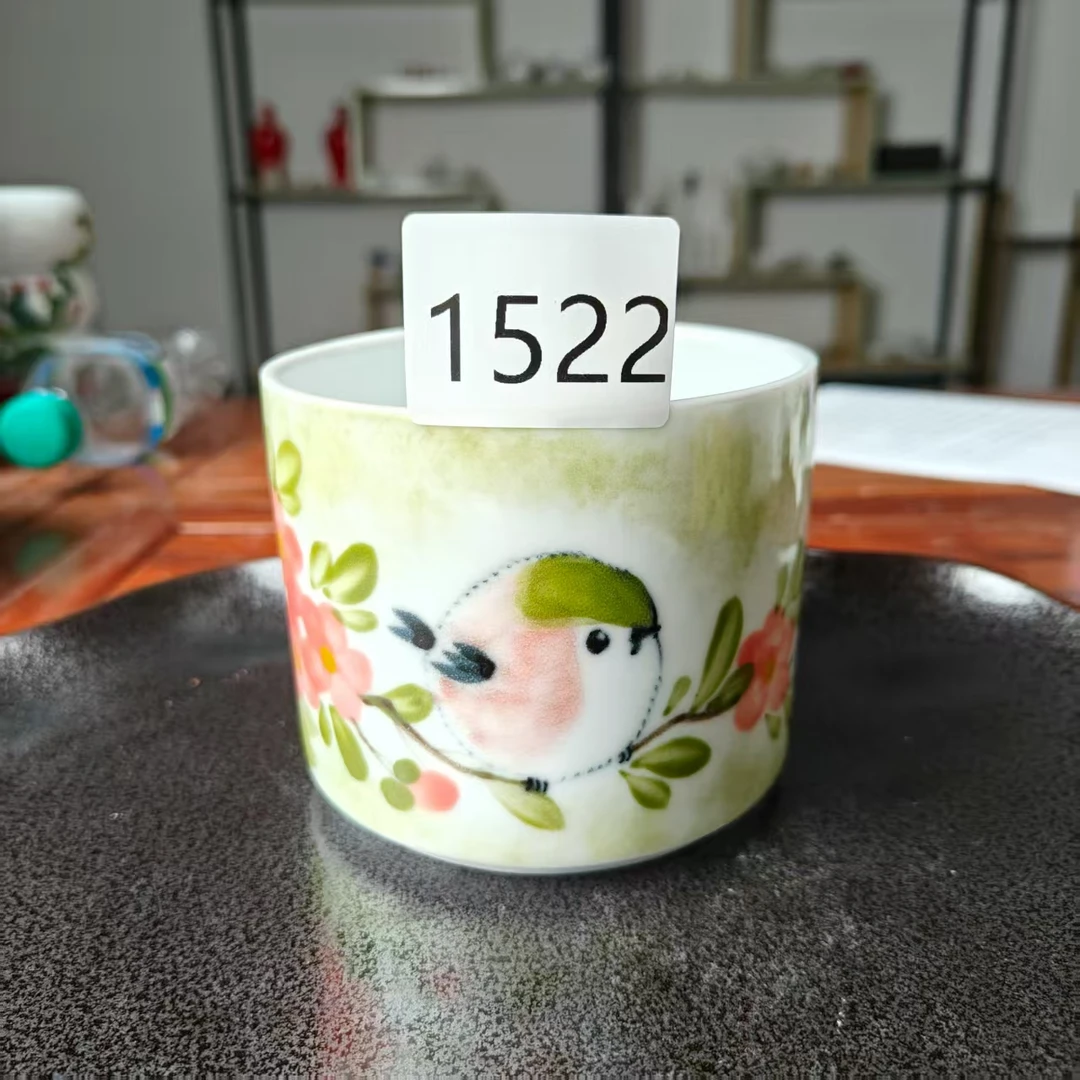 景德镇手绘釉中彩（食品级）呆呆鸟茶叶罐可爱精美茶具精致1522